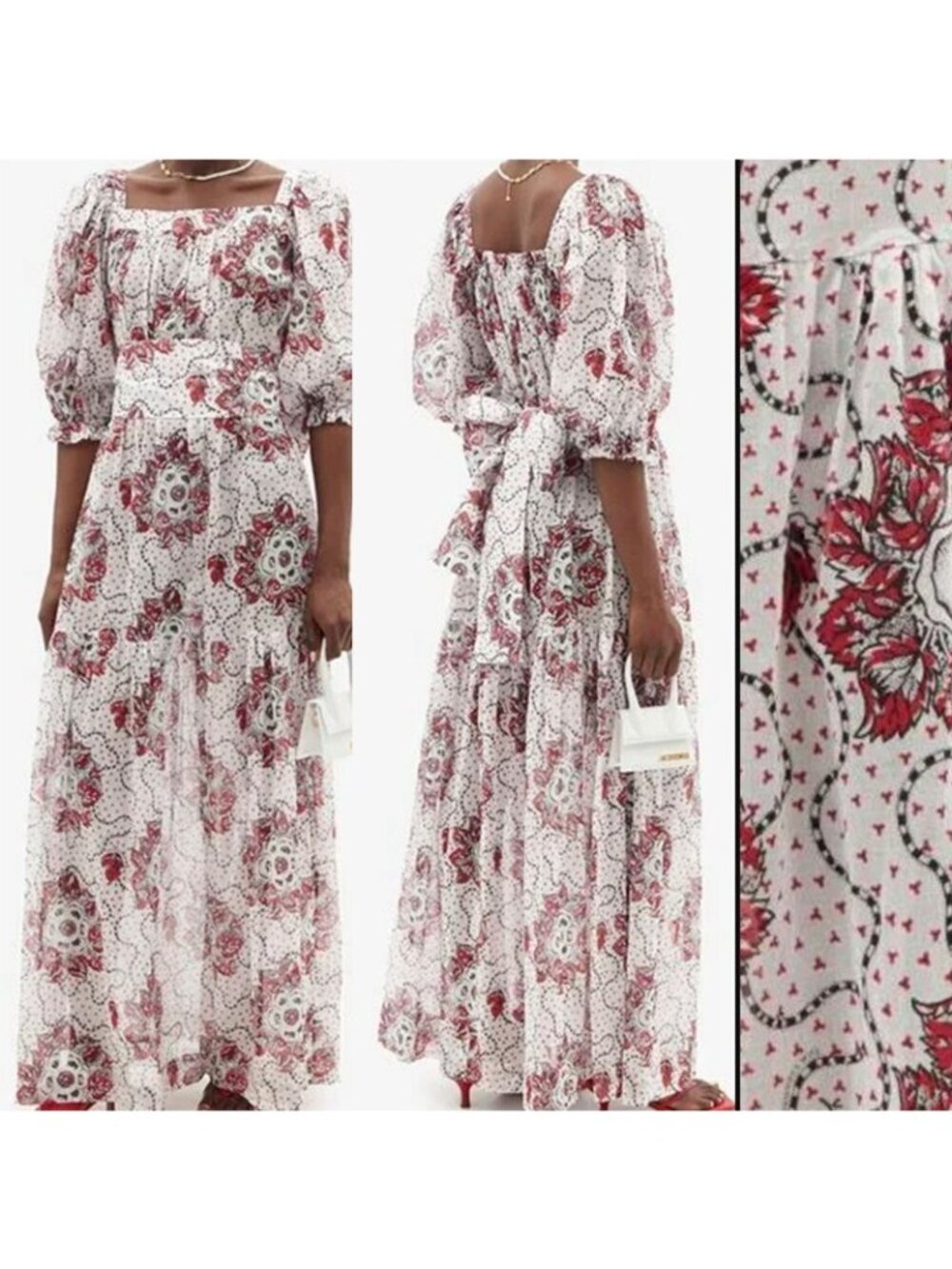SALE NWT The Vampire's Wife The Guardian Meadow-Rose Print Cotton Dress US12